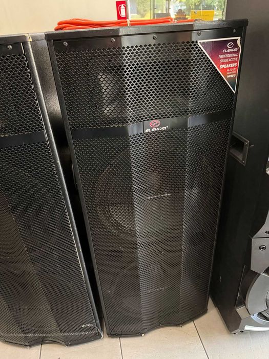Преносими Говорители 2 броя с микрофони Elekom EK-3115