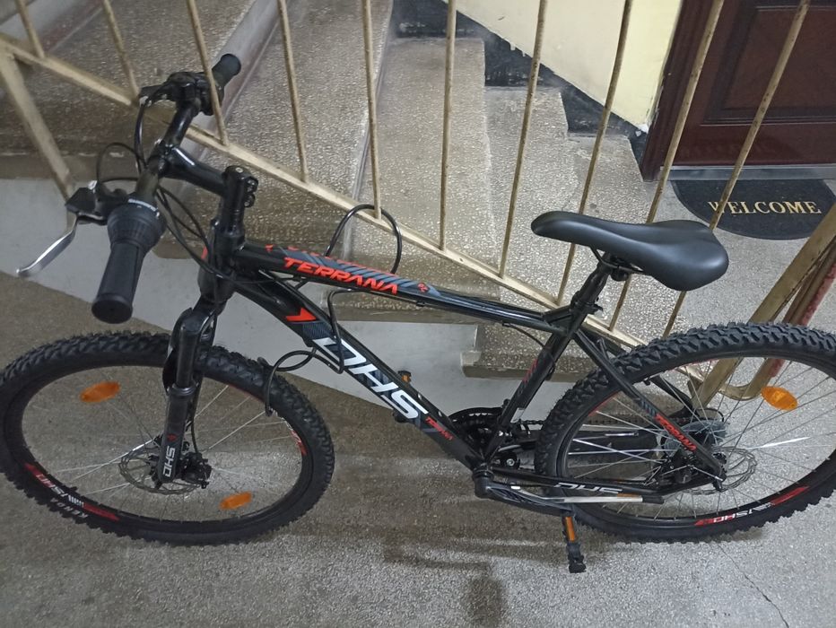 Bicicleta Mtb Dhs 2605 - 26 inch, M, Negru/Rosu