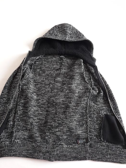 Cardigan cu glugă imblănită Next