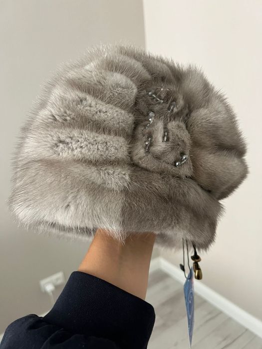 Шуба норкавая + шапка