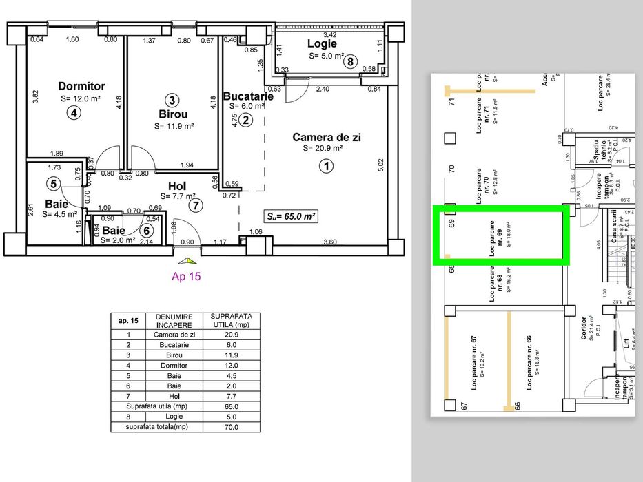 Apartament 3 camere premium | City of Mara | Parcare subterană inclusă