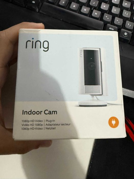 Вътрешна камера Ring (вътрешна камера от 2-ро поколение) 1080P HD видео с WiFi екран за поверителност