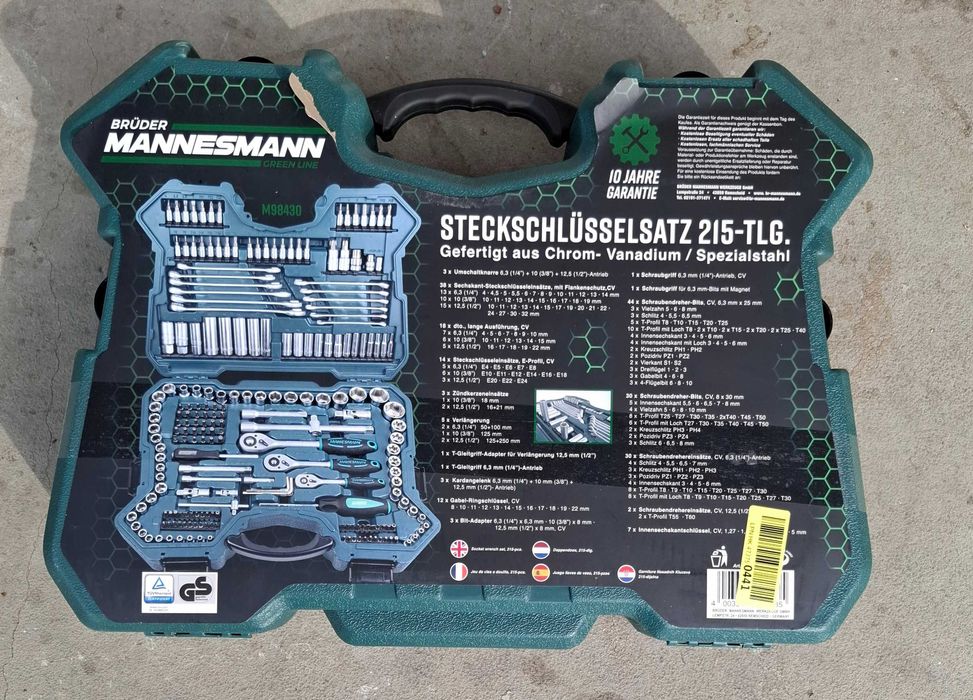 Bruder Mannesmann комплект гедоре 215 части