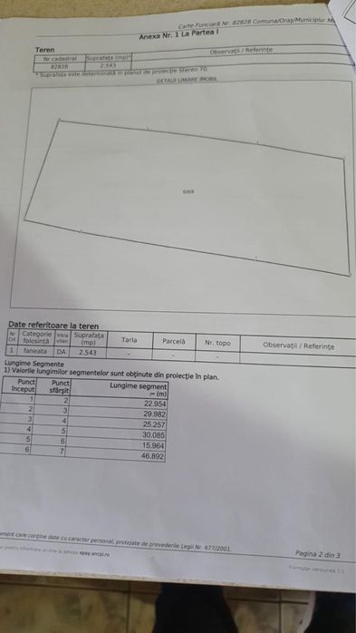 De vânzare teren intravilan – comuna Mihăești, sat Valea Popii,