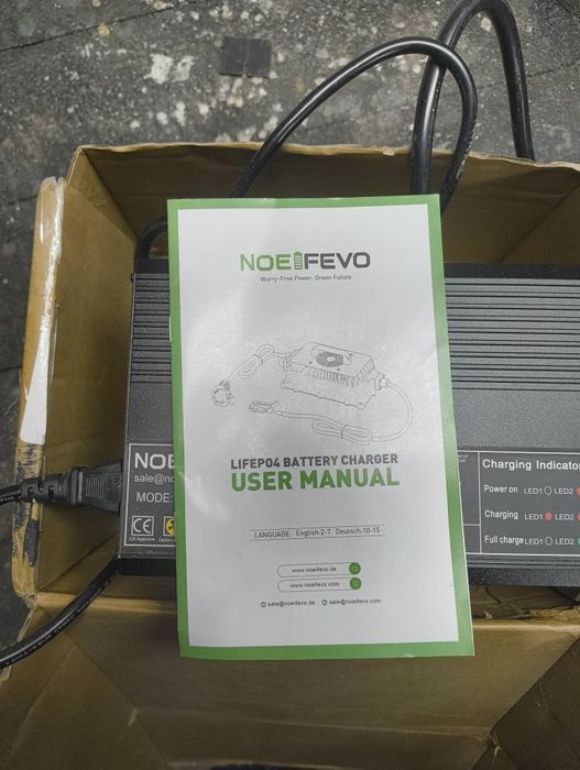 Чисто ново зарядно устройство NOEIFEVO XYM-600W за LiFePO4 батерии (29.2V / 20A)