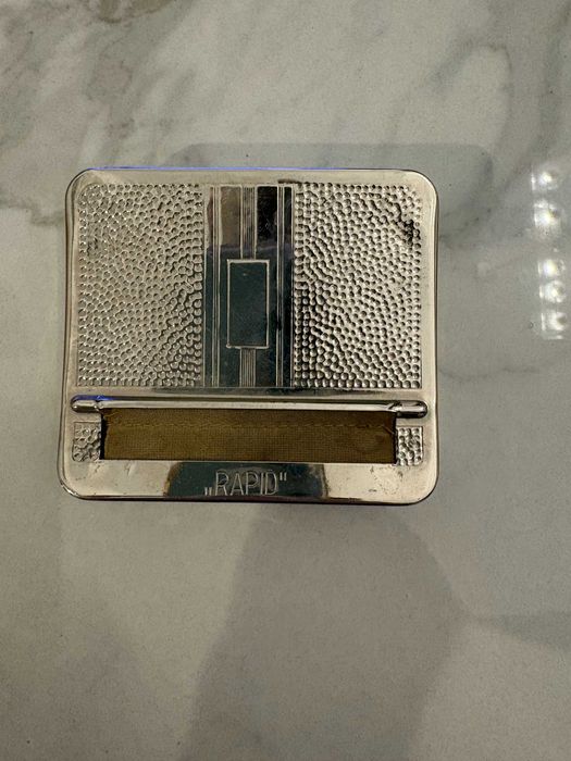 Tabachiera veche Rapid - Germania argintata anii 50, stare buna