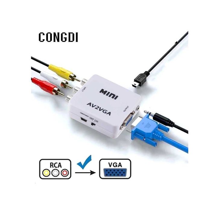 Конвертер VGA to AV (RCA), AV (RCA) to VGA