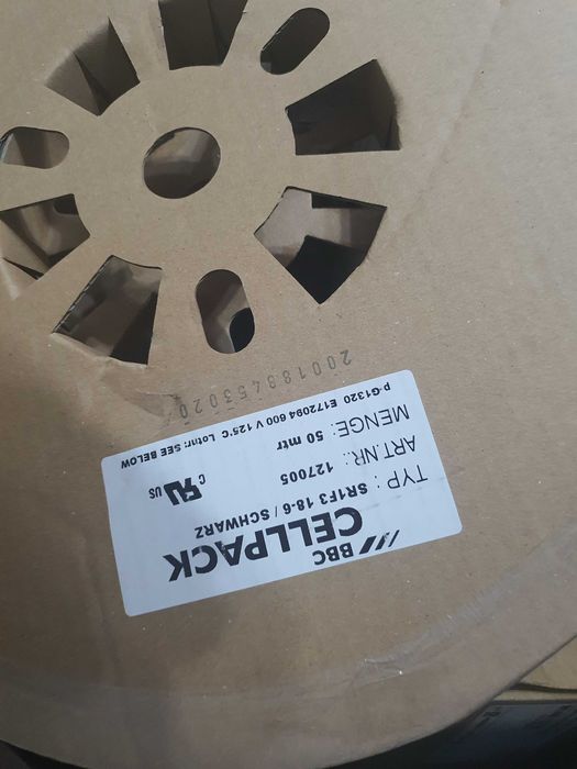 CELLPACK SR1F3 18-6 negru Tub termocontractabil cu pereți subțiri