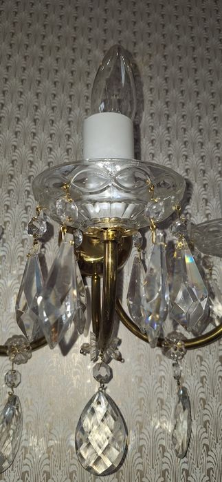 Set de 2 apice perete sticla si bronz