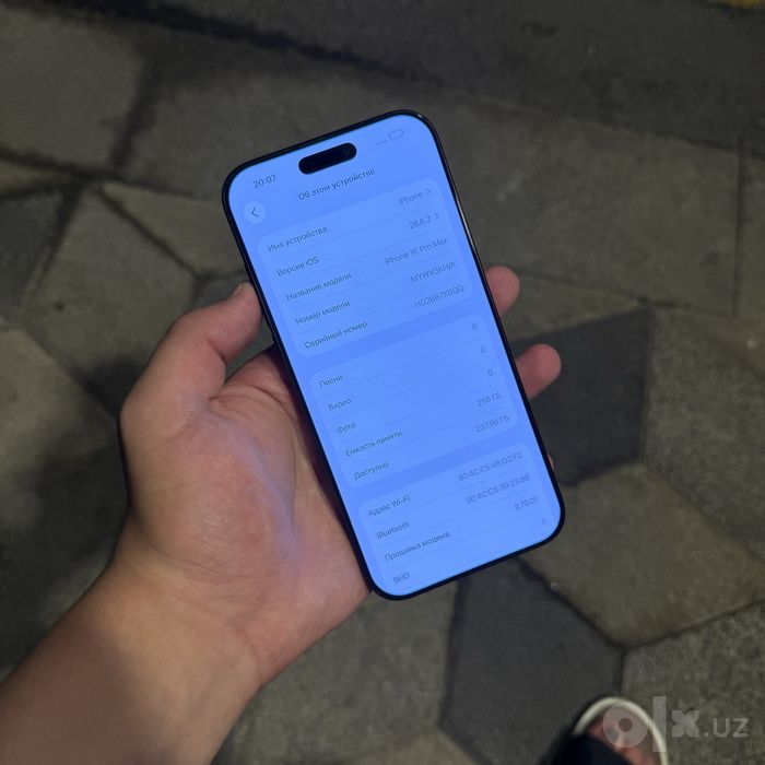 iPhone 16ProMax Black 256gb 87%radnoy