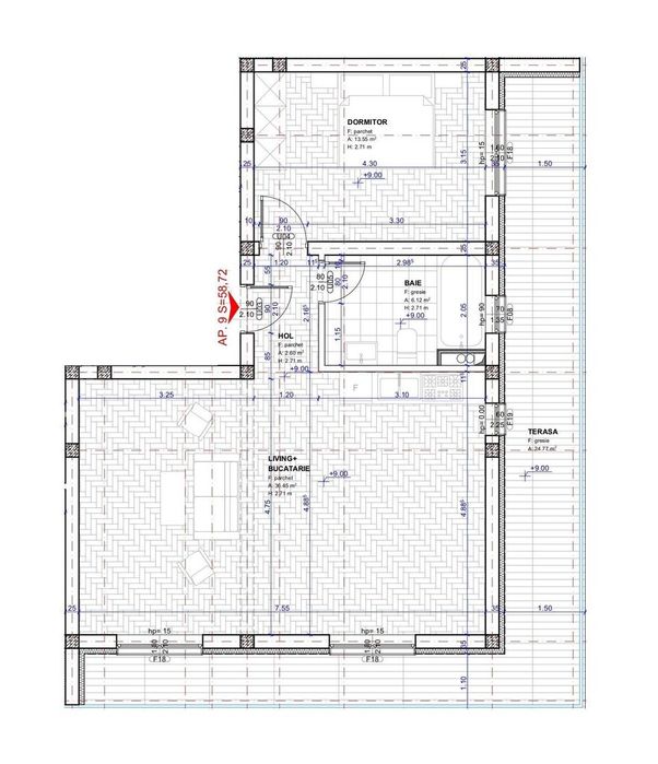 Comision 0-Dezvoltator 2.5 camere - 112000euro, TVA si parcare incluse