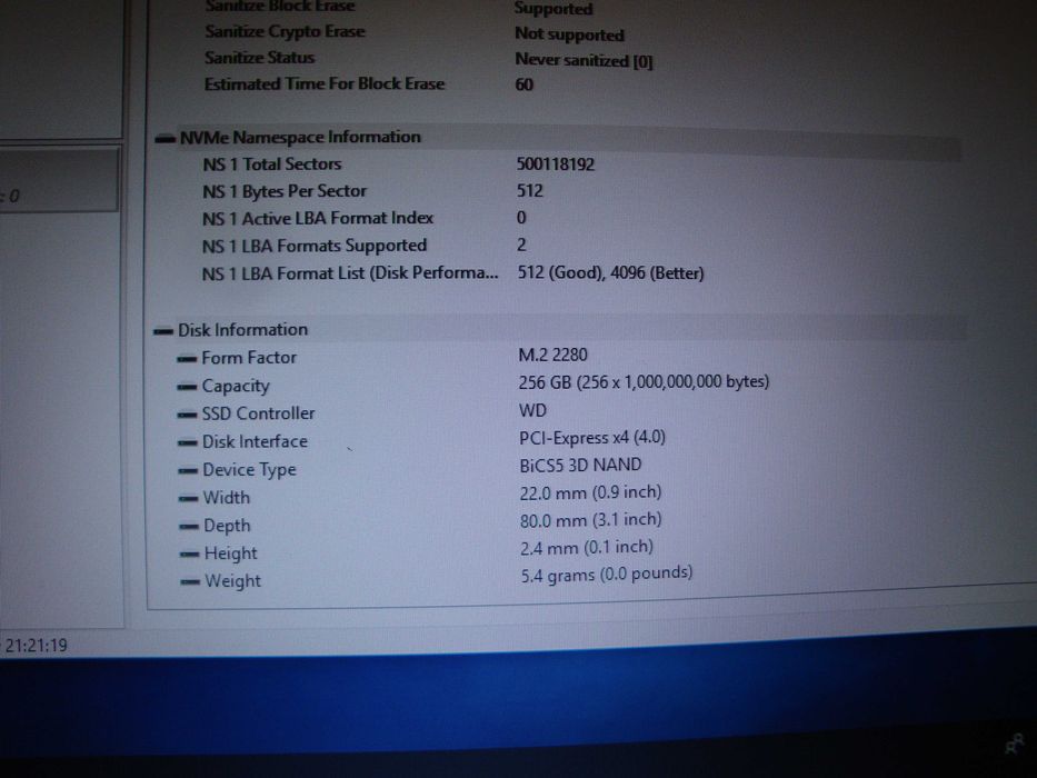 SSD M2 NVME Western Digital Black SN740 Pci-e gen 4 256gb  2280 NOU