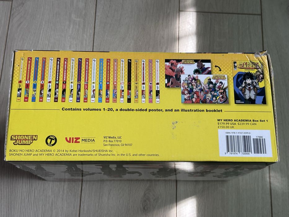 My Hero Academia complete boxset 1-20