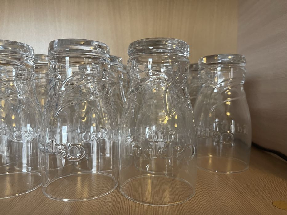 Стъклени Чаши Cappy Капи за вода/сок/безалкохоно