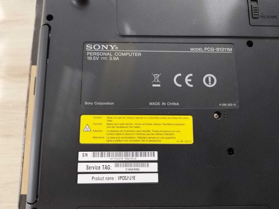 Laptop Sony Vaio