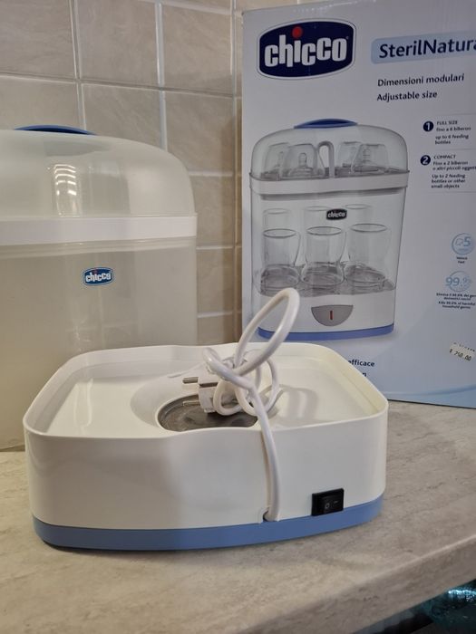Sterilizator electric Chicco 2 în 1 cu vapori modulari