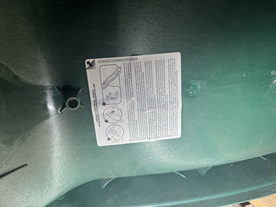 Tobogan exterior copii – 1,8 m, verde