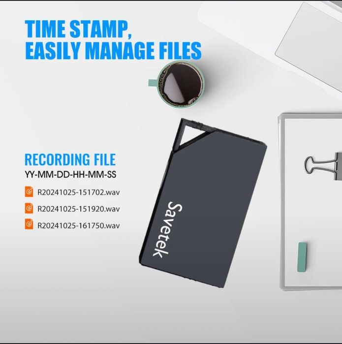 Profissional 100% mikro diktafon.