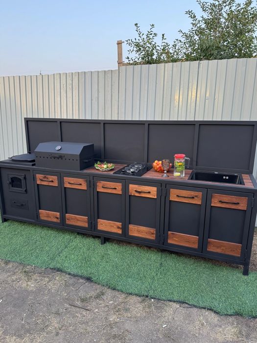 Мангалный комплекс в стиле Лофт