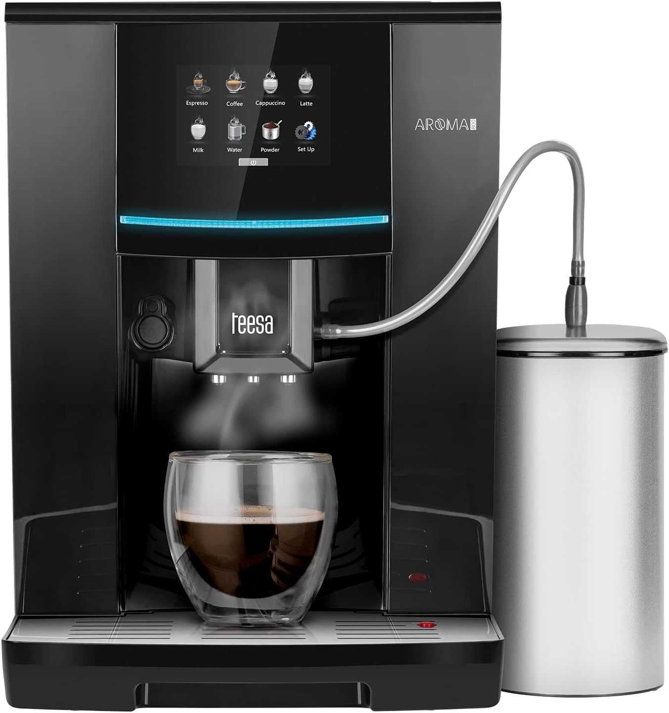 Кафеавтомат кафемашина TEESA AROMA 800 с кана за мляко и дисплей гр ...