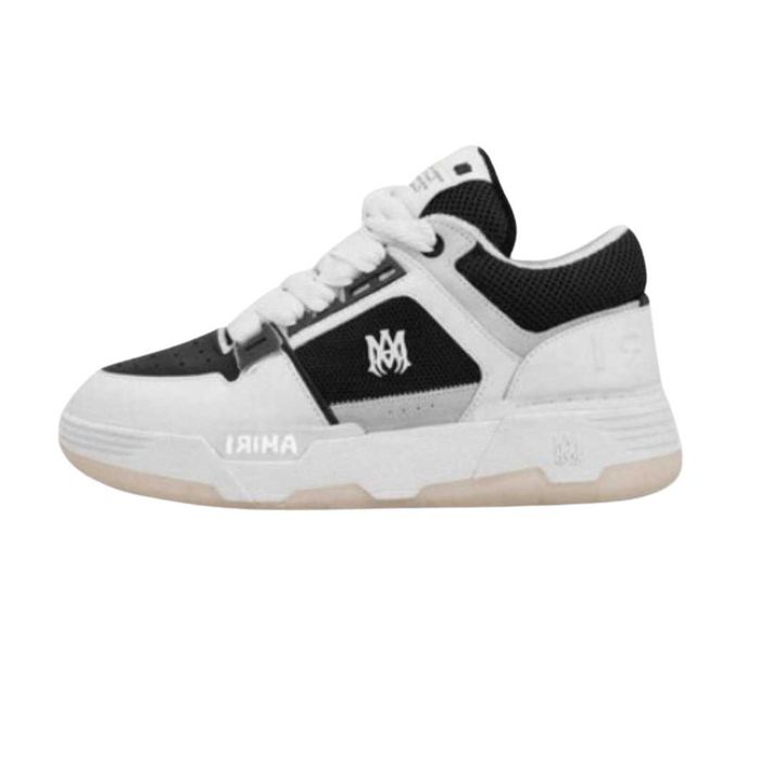adidasi Amiri MA-1 Lace-Up Sneakers Black&White transp gratuit