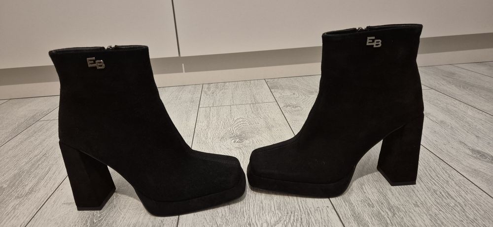 Botine piele intoarsa Enzo Bertini nr 37