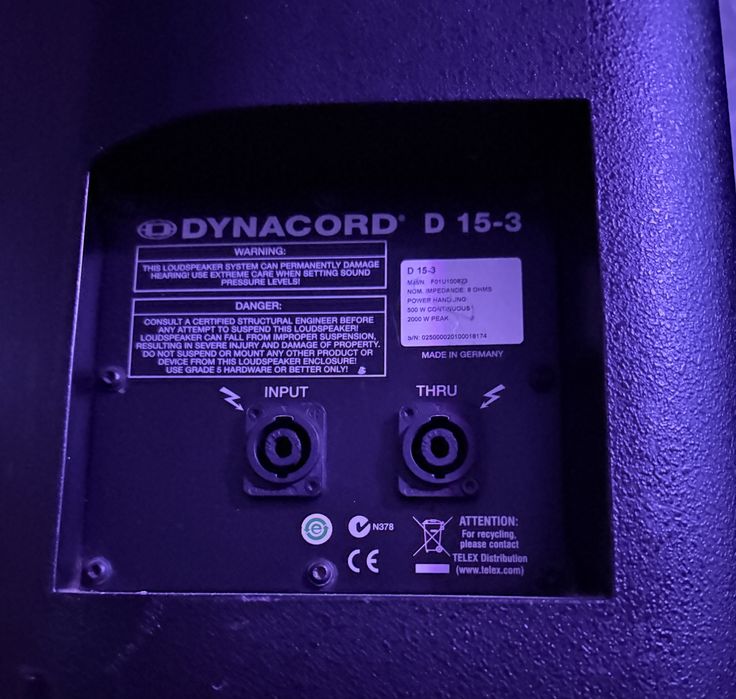 Boxe Dynacord d-lite d15-3