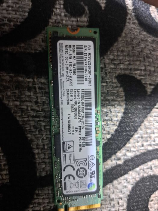 Ssd samsung 256 gb m2