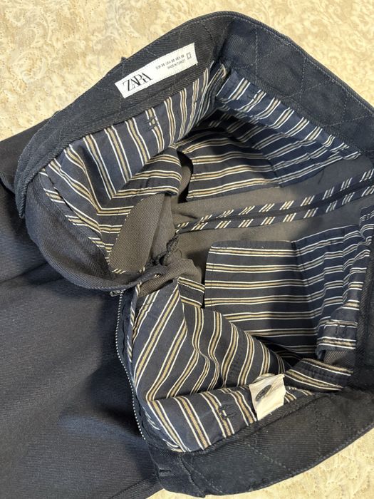 Pantaloni bărbați ZARA – eleganți, bleumarin închis