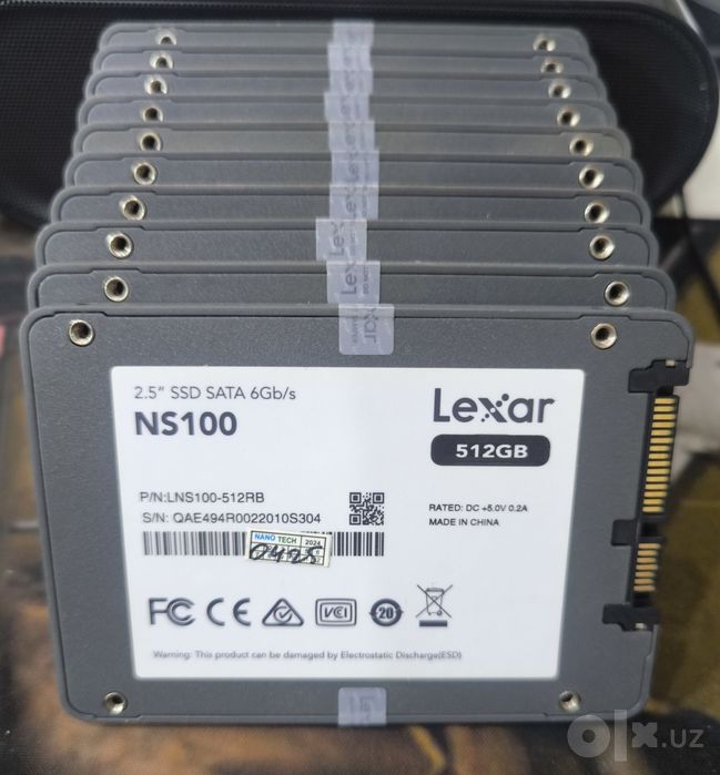 Продаётся SSD SATA 6 Gb/sec Lexar NS100 512 Gb
$50
Одним лотом (х10) $