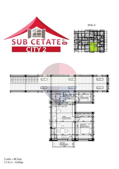 Apartament Tip Studio - Subcetate City 2