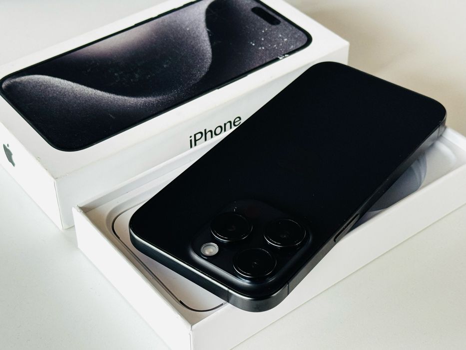 Iphone 15 Pro 128GB Black Titanium 100% Батерия! Гаранция 6 месеца