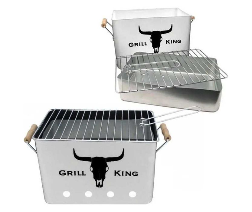 Барбекю с дървени дръжки скара BBQ