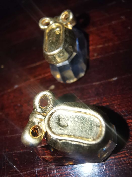 Pantofi de cristal Swarovski placați cu aur