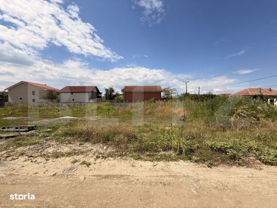 Teren intravilan 1.000 mp, front 13 m, toate utilitatile, Popoveni