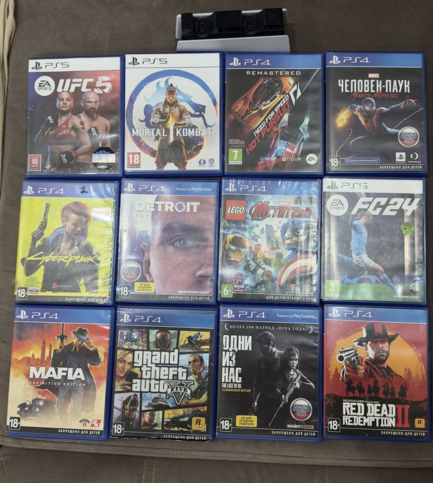 Диск для ps4 Ufc5 Mortal Kombat 1 Диск Ps5