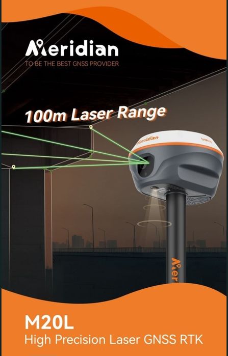GNSS GPS RTK Meridian M20L 100m laser, 2Camere, HiTarget Sout  ComNav SatLab Hi-Target Leica Trimble Alpha-Geo  SpatiX Spherfix Toknav Foif STEC