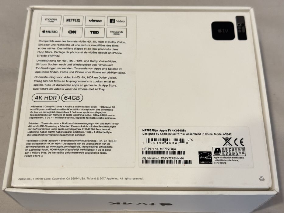 Apple TV 4K 64GB A1842
