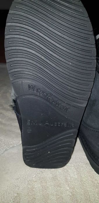 Ghete Emu _ culoare neagra, piele intoarsa copii