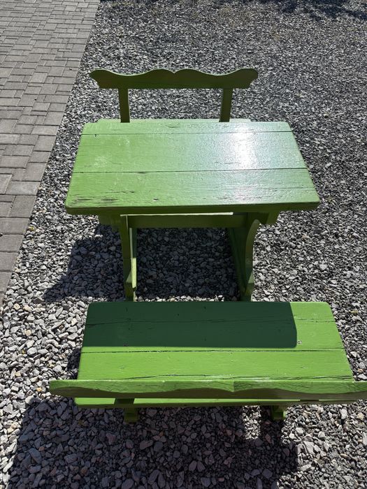 2 seturi masa si bancuta lemn pt terasa