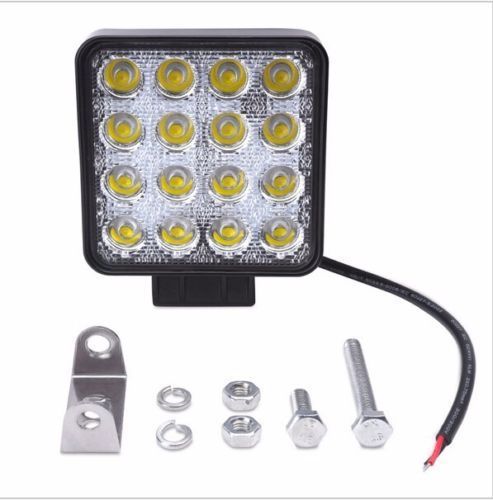 Set 2 proiectoare LED 48W Spot 12v AUTO offroad atv moto scuter 65 LEI