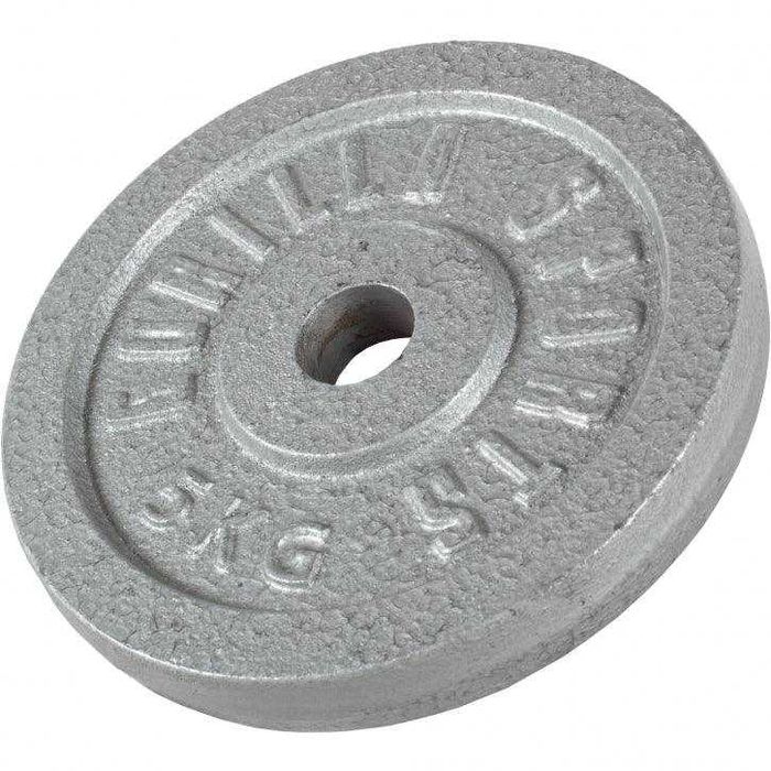 Disc din fontă 30/31 mm 5 KG Argintiu Gorilla Sports