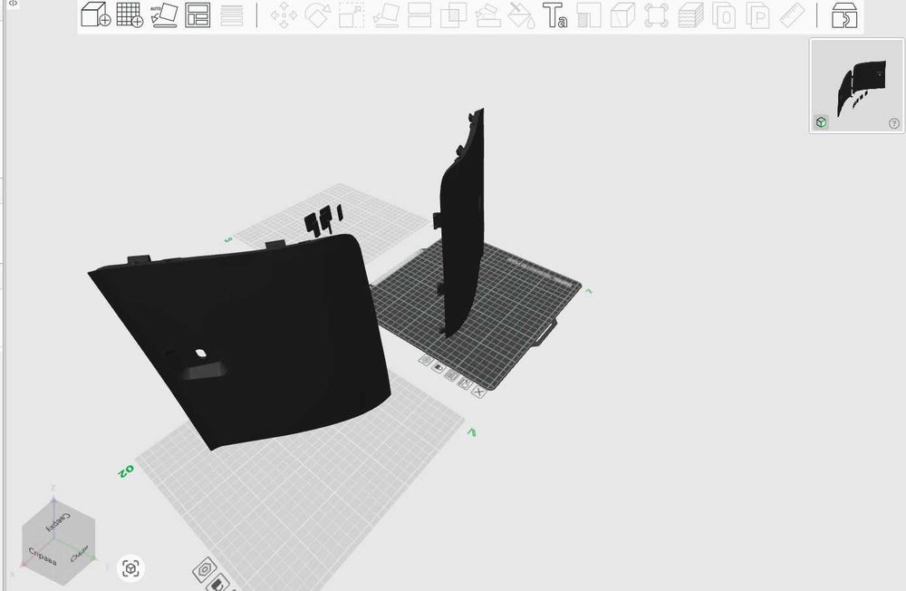 Капак за кука за теглич на задната броня Audi Q7 (4L) изработена на 3d принтер