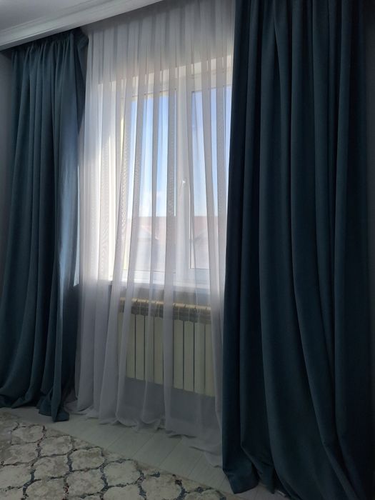 2шт шторы сатылады тюльмен бырге