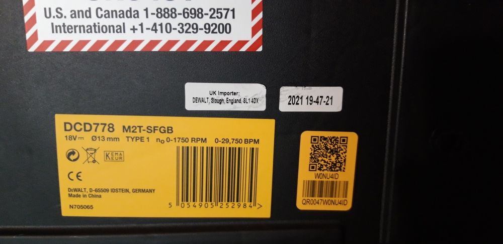 Ударен винтоверт DEWALT DCD778.