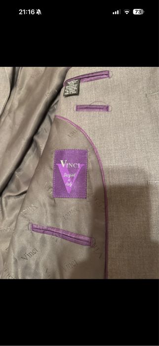 Vand sacou de barbati vinci made in italy calitate premium