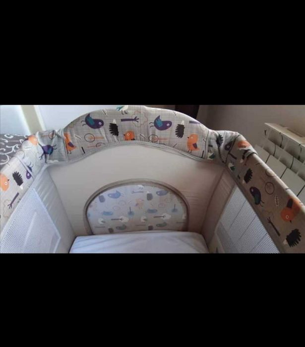 Сгъваема кошара CHIPOLINO BELLA с матрак 120х60 см към нея