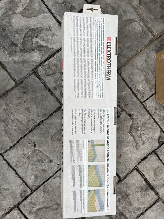 Saltea încălzire în pardoseală electrică Elektrotherm – 1 m², nouă