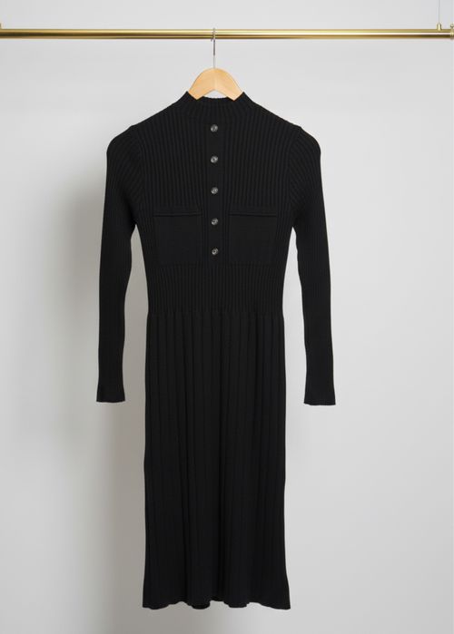 Теплое женское платье