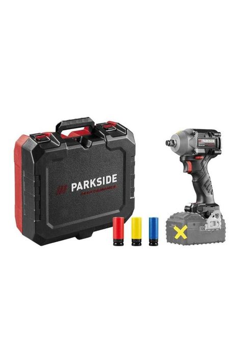 Нов ударен гайковерт Parkside 1900 Nm, с 4Ah батерия и зарядно, с гаранция